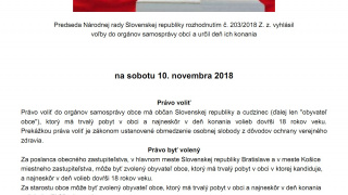 Voľby / VOĽBY DO ORGÁNOV SAMOSPRÁVY OBCÍ 2018 - foto